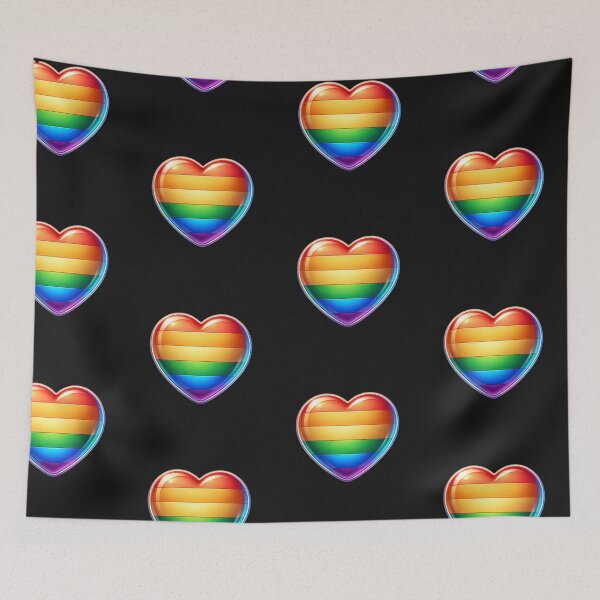 Item preview, Heart with the colors of the LGBTQ+ Pride flag designed and sold by NeaftyFinds.