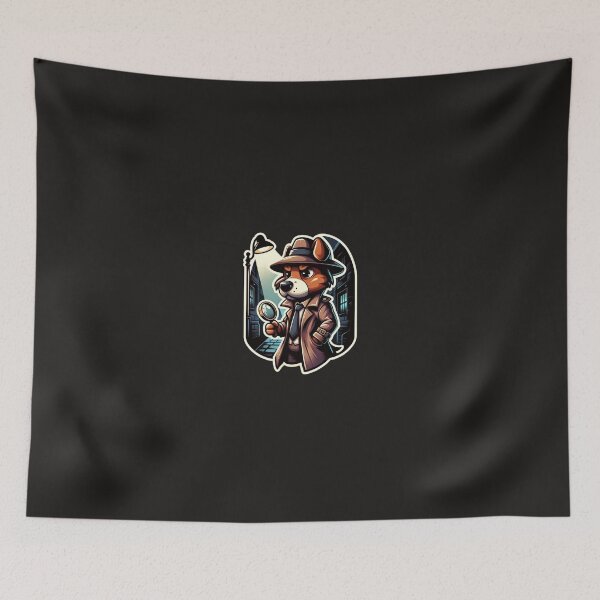 Item preview, A dog detective with a magnifying glass designed and sold by OtakuLand.