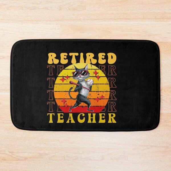 Item preview,  Retired Baseball Teacher Retro Groove Colorful Cartoon Style Design designed and sold by Raise2Shine.