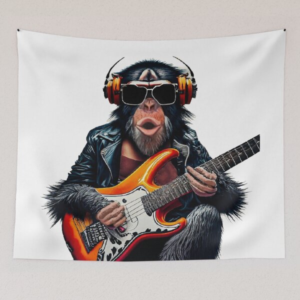 Item preview, Monkey rock n roll  designed and sold by SmARTNiki.
