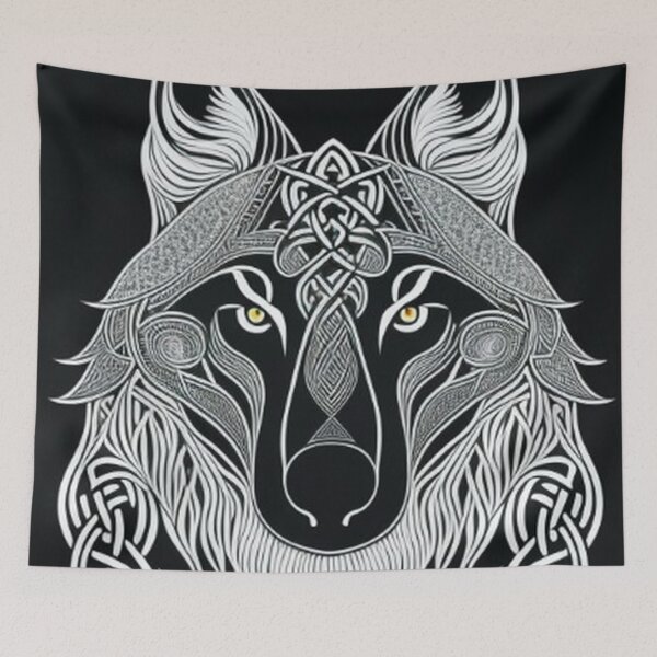 Item preview, Abstract Wolf Art designed and sold by TheDarkWardrobe.