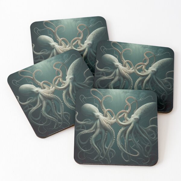 Item preview, A colossal octopus and giant squid locked in an epic battle designed and sold by Titan33.