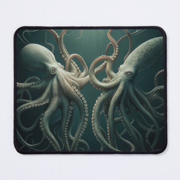 Item preview, A colossal octopus and giant squid locked in an epic battle designed and sold by Titan33.