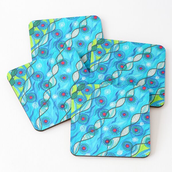 Item preview, Colorful Deoxyribonucleic Nautical Pattern designed and sold by artofkathleen.