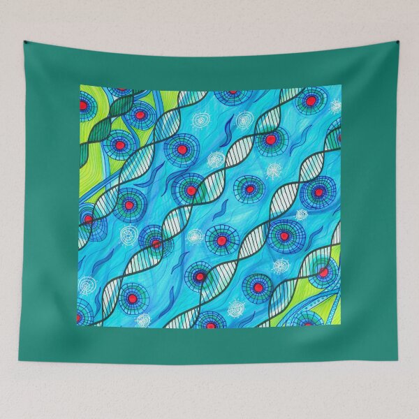 Item preview, Colorful Deoxyribonucleic Nautical Pattern designed and sold by artofkathleen.
