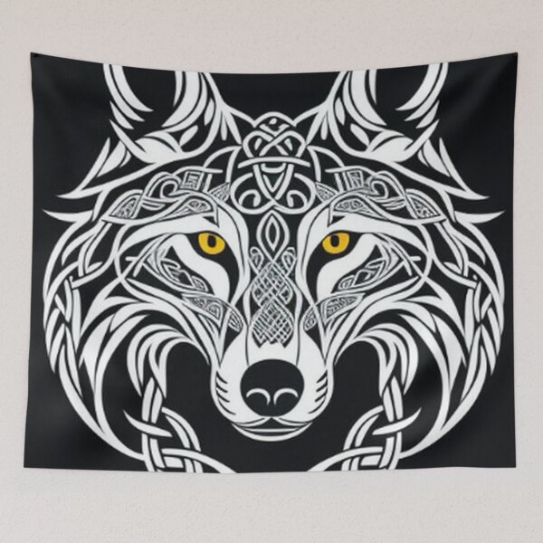 Item preview, Vintage Abstract Wolf Art designed and sold by TheDarkWardrobe.