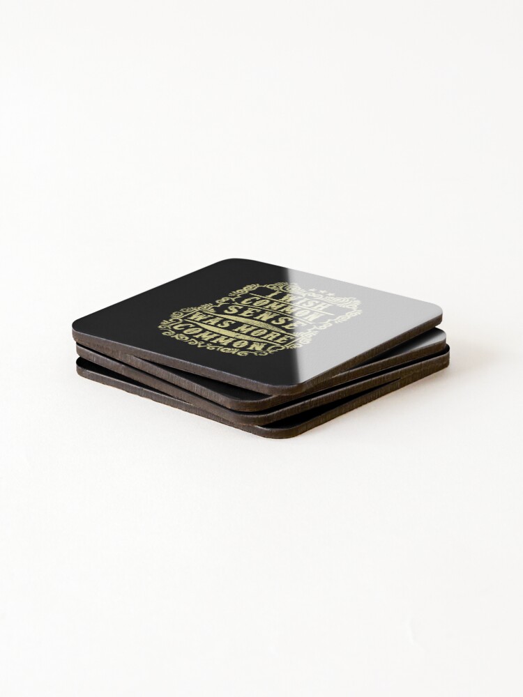 Thumbnail 4 of 5, Coasters (Set of 4), Common Sense designed and sold by johnmac8.
