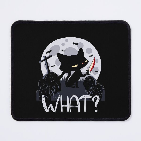 Item preview,  cat with knife funny say what ? designed and sold by mando24895.