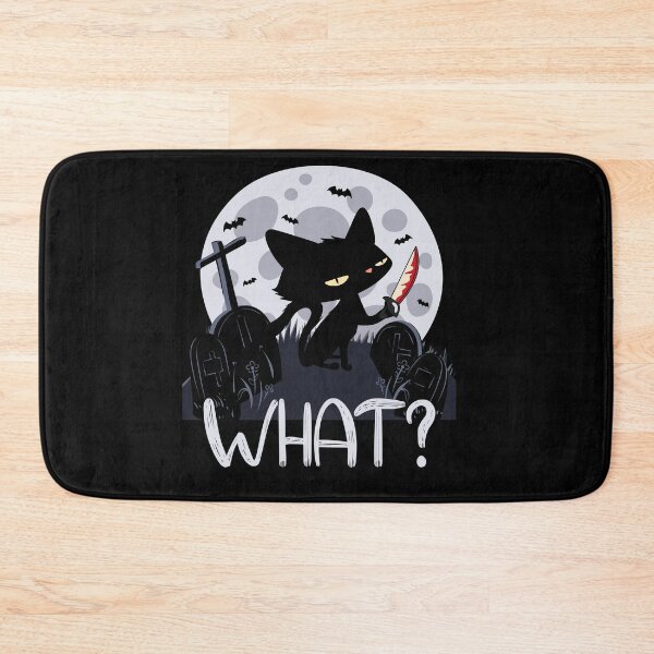 Item preview,  cat with knife funny say what ? designed and sold by mando24895.