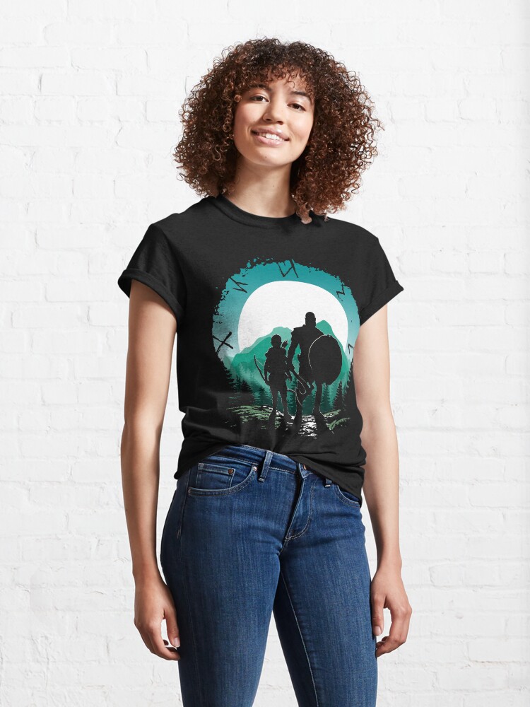 Alternate view of Kratos and son Classic T-Shirt