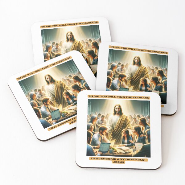 Item preview, "In me, you will find the courage to overcome any obstacle" - Jesus designed and sold by STO1KA.