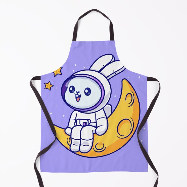 Item preview, "Lunar Explorer: Cute Cartoon Rabbit Astronaut Vector Icon" designed and sold by hjian8219.
