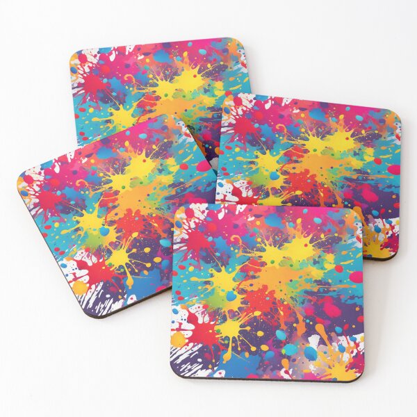 Item preview, Abstract Colorful Paint Ball Splatter Pattern designed and sold by calibrit.