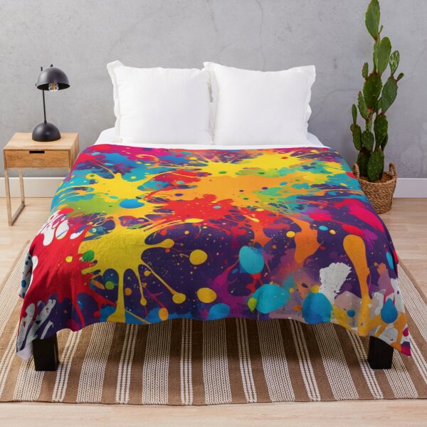 Item preview, Abstract Colorful Paint Ball Splatter Pattern designed and sold by calibrit.