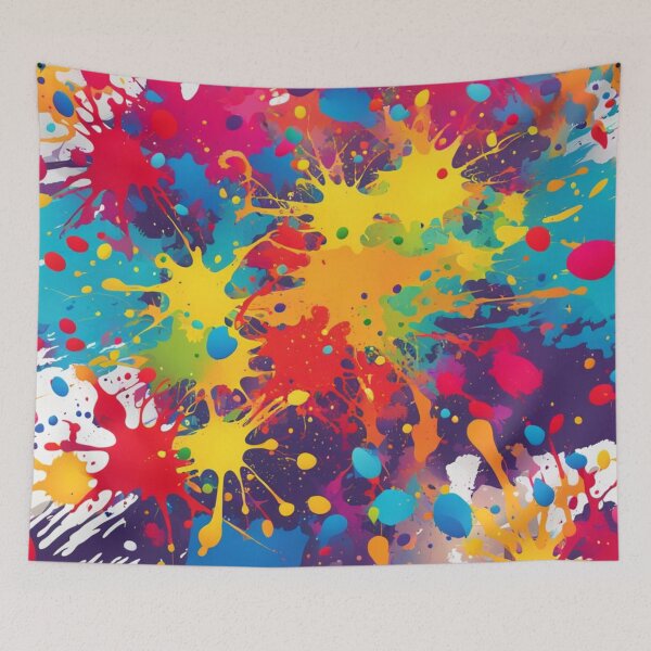 Item preview, Abstract Colorful Paint Ball Splatter Pattern designed and sold by calibrit.