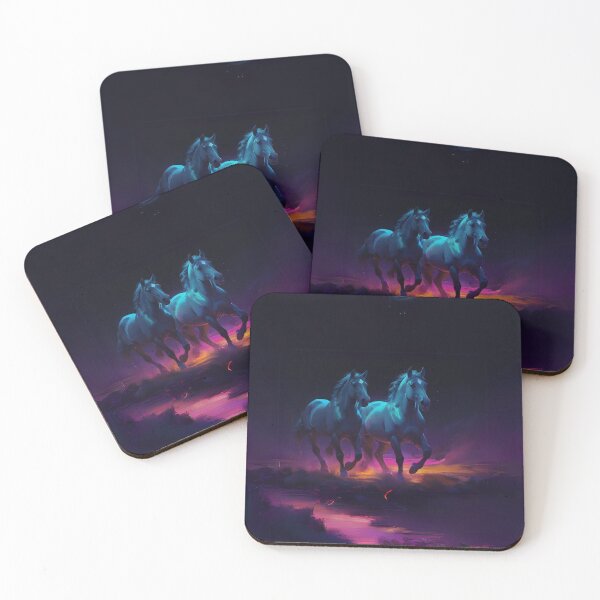 Item preview, Colourful Horses Art designed and sold by Obsidian Ink by Wilshire.