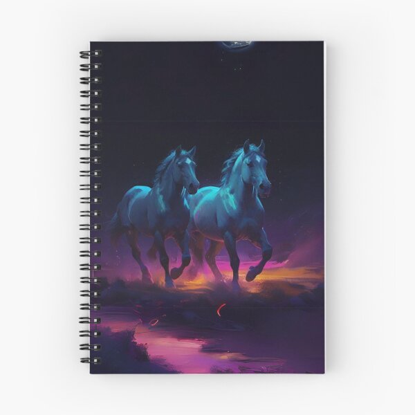 Item preview, Colourful Horses Art designed and sold by Obsidian Ink by Wilshire.