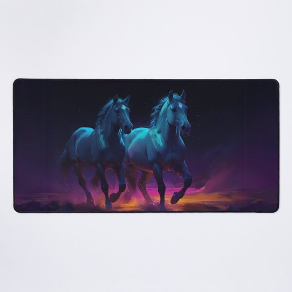 Item preview, Colourful Horses Art designed and sold by Obsidian Ink by Wilshire.
