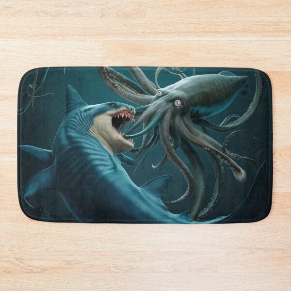 Item preview, Titans of a megalodon and a squid as big as the megalodon fighting designed and sold by Titan33.