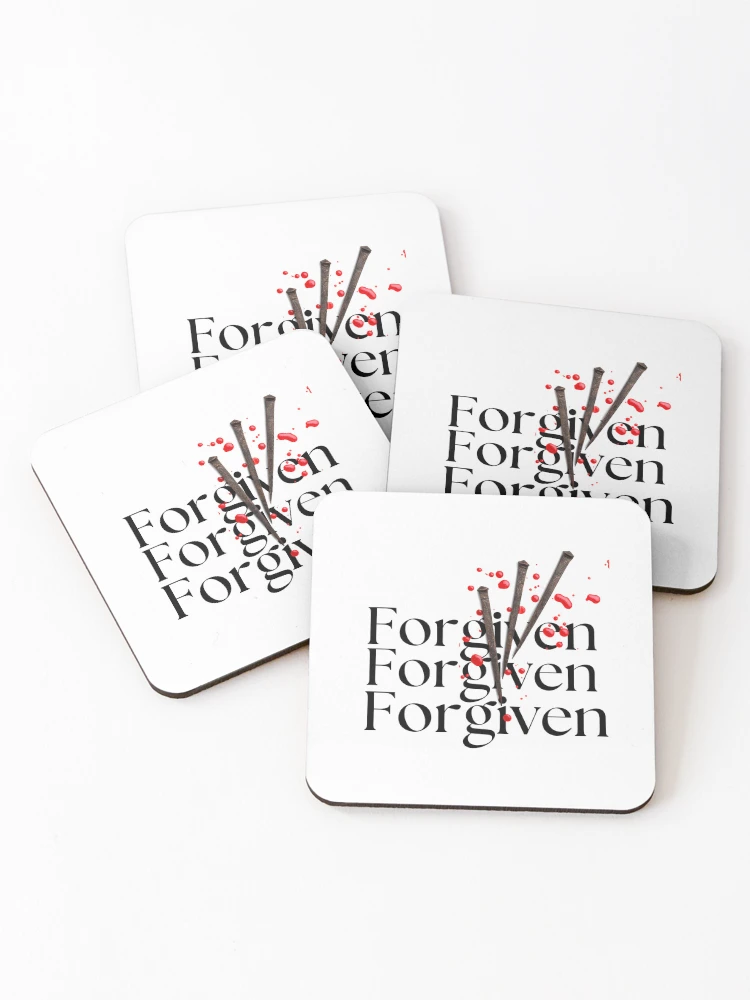Thumbnail 1 of 5, Coasters (Set of 4), Forgiven designed and sold by CreativInkLab.