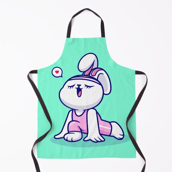 Item preview, "Stretchy Bunny: Cute Cartoon Rabbit Stretching Vector Icon" designed and sold by hjian8219.