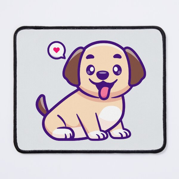 Item preview, Sit-Stay Pup: Cute Cartoon Dog Vector Icon designed and sold by hjian8219.