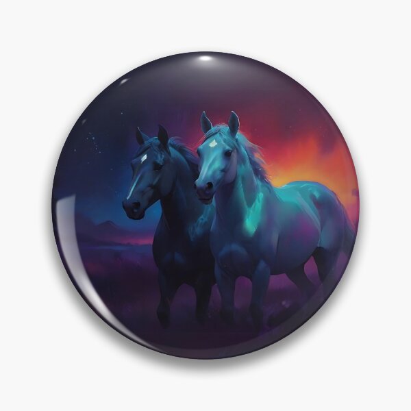 Item preview, Colourful Horses Art designed and sold by Obsidian Ink by Wilshire.