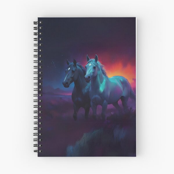 Item preview, Colourful Horses Art designed and sold by Obsidian Ink by Wilshire.