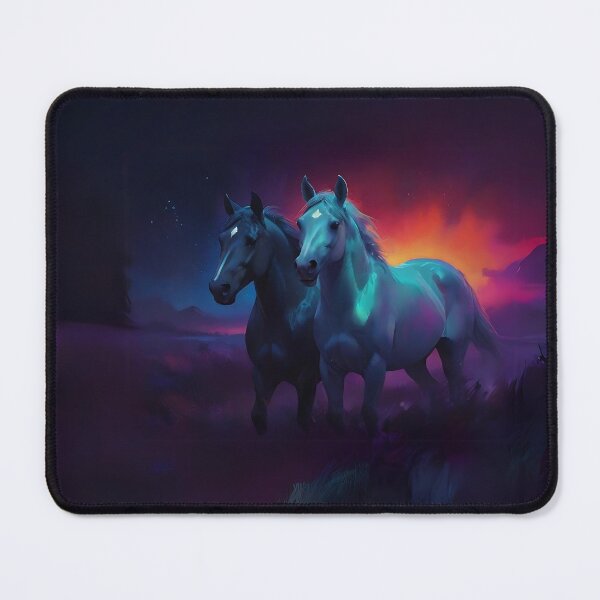 Item preview, Colourful Horses Art designed and sold by Obsidian Ink by Wilshire.