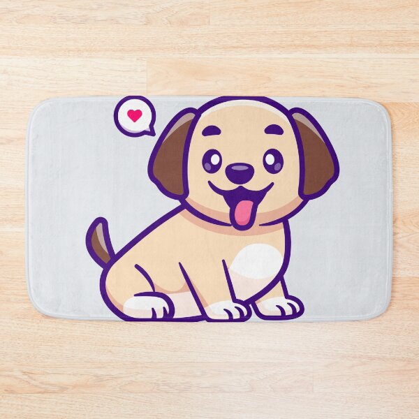 Item preview, Sit-Stay Pup: Cute Cartoon Dog Vector Icon designed and sold by hjian8219.