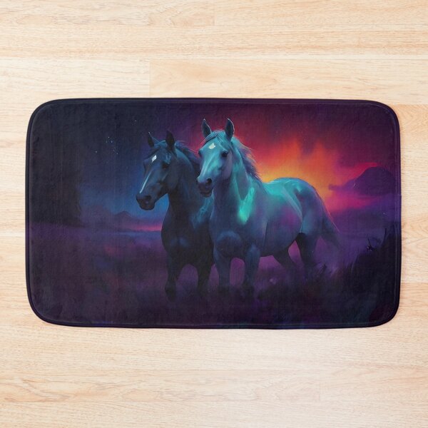 Item preview, Colourful Horses Art designed and sold by Obsidian Ink by Wilshire.