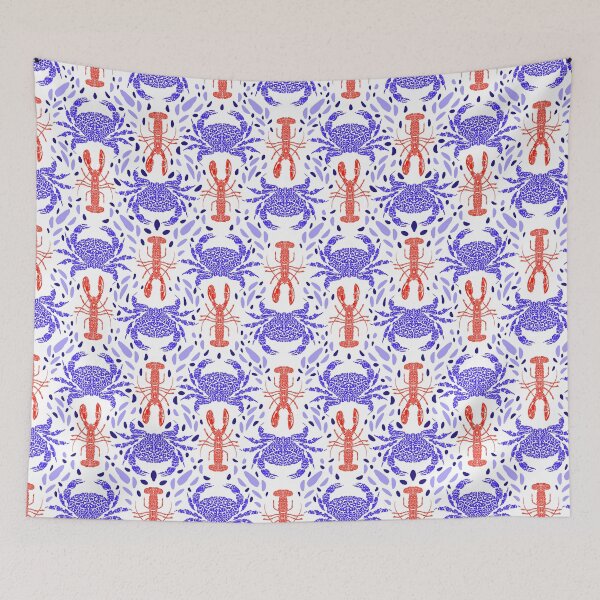 Item preview, Yacht Club Chic - Mosaic Reef Crabs and lobsters designed and sold by ExtraCaffeine.
