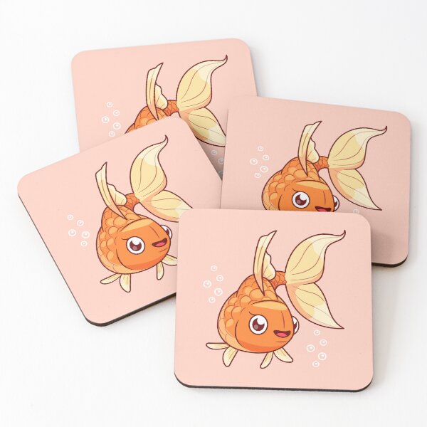 Item preview, "Swimming Goldfish: Cute Cartoon Vector Icon" designed and sold by hjian8219.