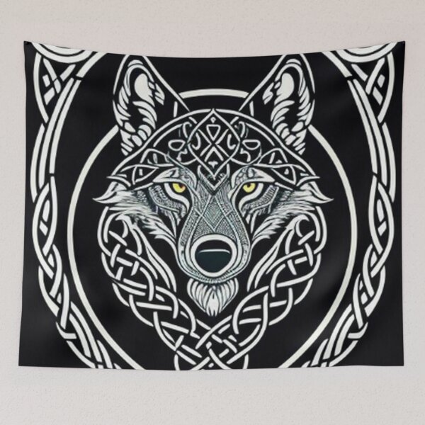 Item preview, Vintage Abstract Wolf Art designed and sold by TheDarkWardrobe.