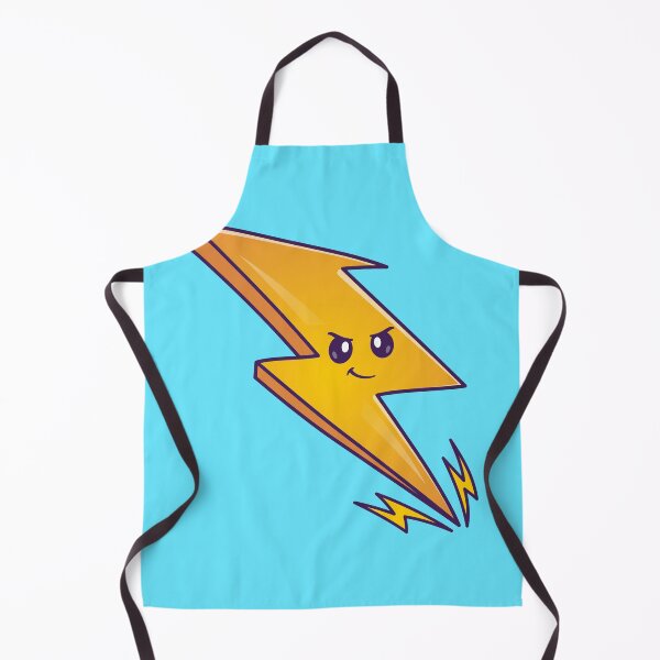 Item preview, "Thunderbolt Buddy: Cute Lightning Cartoon Vector Icon" designed and sold by hjian8219.