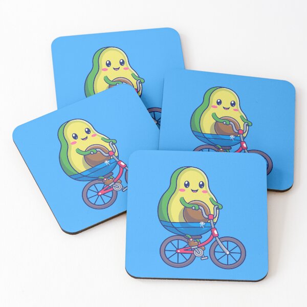 Artikelvorschau, „Avocado Adventurer: Niedlicher Cartoon-Avocado-Fahrradfahrer“ entworfen und verkauft von hjian8219.