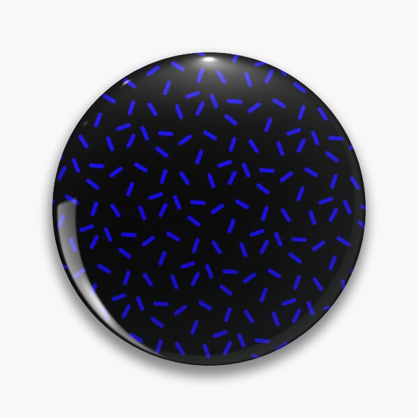 Item preview, Blue Sprinkles Dashed Line Confetti Black Party Pattern designed and sold by Alchemy-A-La-G.
