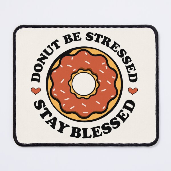 Item preview, Donut Be Stressed Stay Blessed | Orange Glazed Donut designed and sold by PearlMoonGrapes.