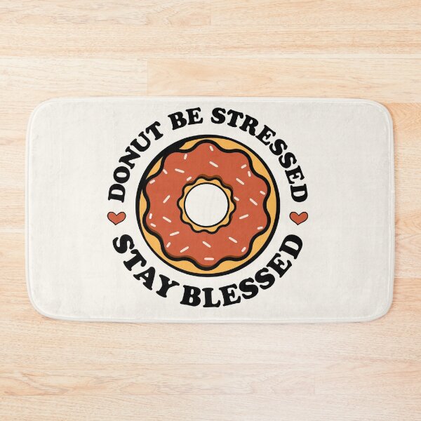 Item preview, Donut Be Stressed Stay Blessed | Orange Glazed Donut designed and sold by PearlMoonGrapes.