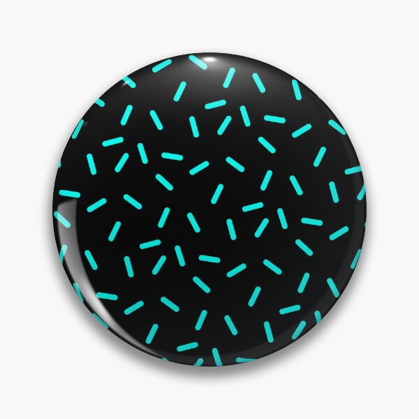 Item preview, Neon Teal Sprinkles Dashed Line Confetti Party Pattern designed and sold by Alchemy-A-La-G.