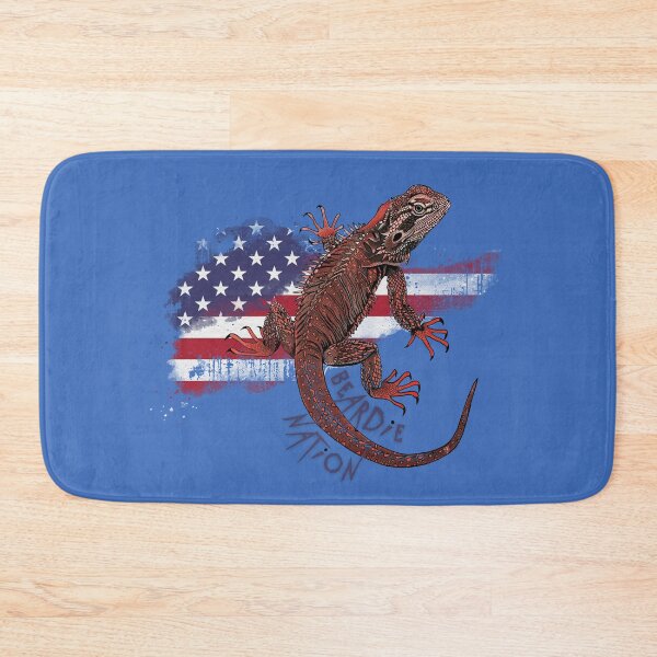 Item preview, Patriotic Bearded Dragon - American Beardie designed and sold by HausKatz.