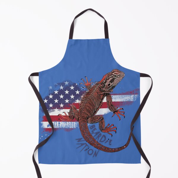 Item preview, Patriotic Bearded Dragon - American Beardie designed and sold by HausKatz.