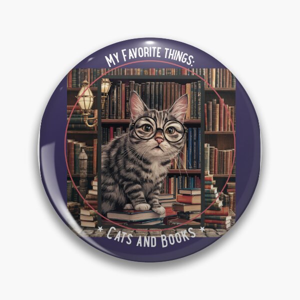 Item preview, Cats and Books, My Favorites! designed and sold by Lilmoo31.