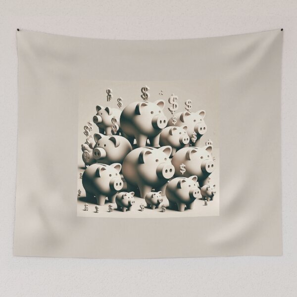 Item preview, Piggy Bank Paradise designed and sold by Estamp-you.