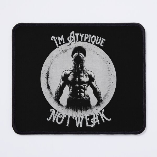 Item preview, Atypique not weak black and grey AI generated sparta designed and sold by JonathanP514.