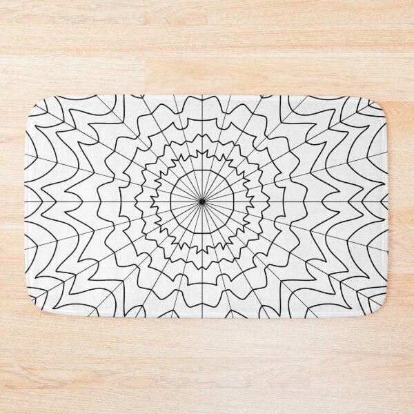 Item preview, New Black and White Mandala Fractal Sacred Geometry  designed and sold by SacredJoyometry.