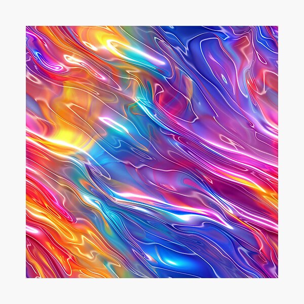 Item preview, Patrón de arco iris holográfico colorido designed and sold by MiracleSociety.
