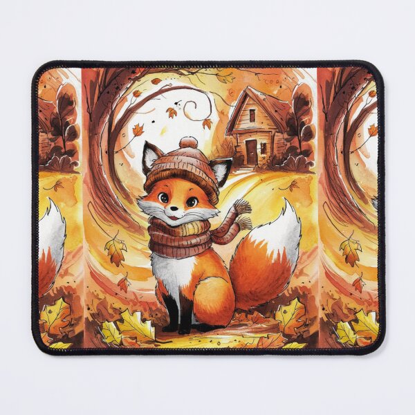 Artikelvorschau, Fuchs-Porträt. Herbstfuchs, Herbstsaison, Fantasiefuchs, wunderlicher Fuchs, Fuchs für die Feiertage entworfen und verkauft von FoxVibes.