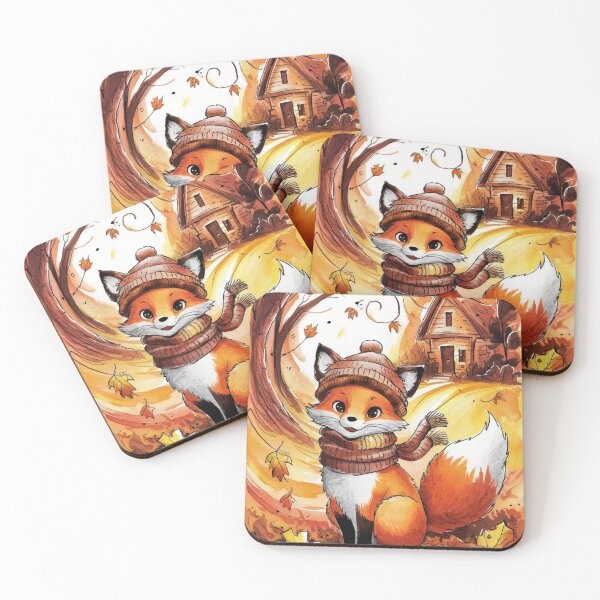 Item preview, Fox Portrait. autumn fox, fall season, fantasy fox, whimsical fox, fox for holidays designed and sold by FoxVibes.