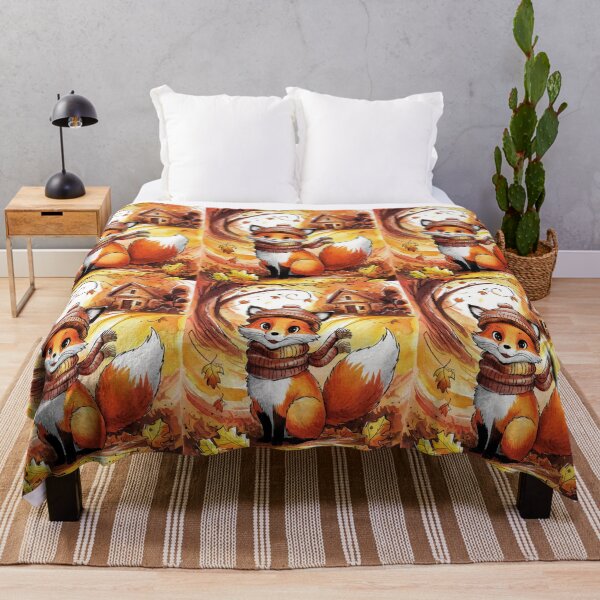 Artikelvorschau, Fuchs-Porträt. Herbstfuchs, Herbstsaison, Fantasiefuchs, wunderlicher Fuchs, Fuchs für die Feiertage entworfen und verkauft von FoxVibes.